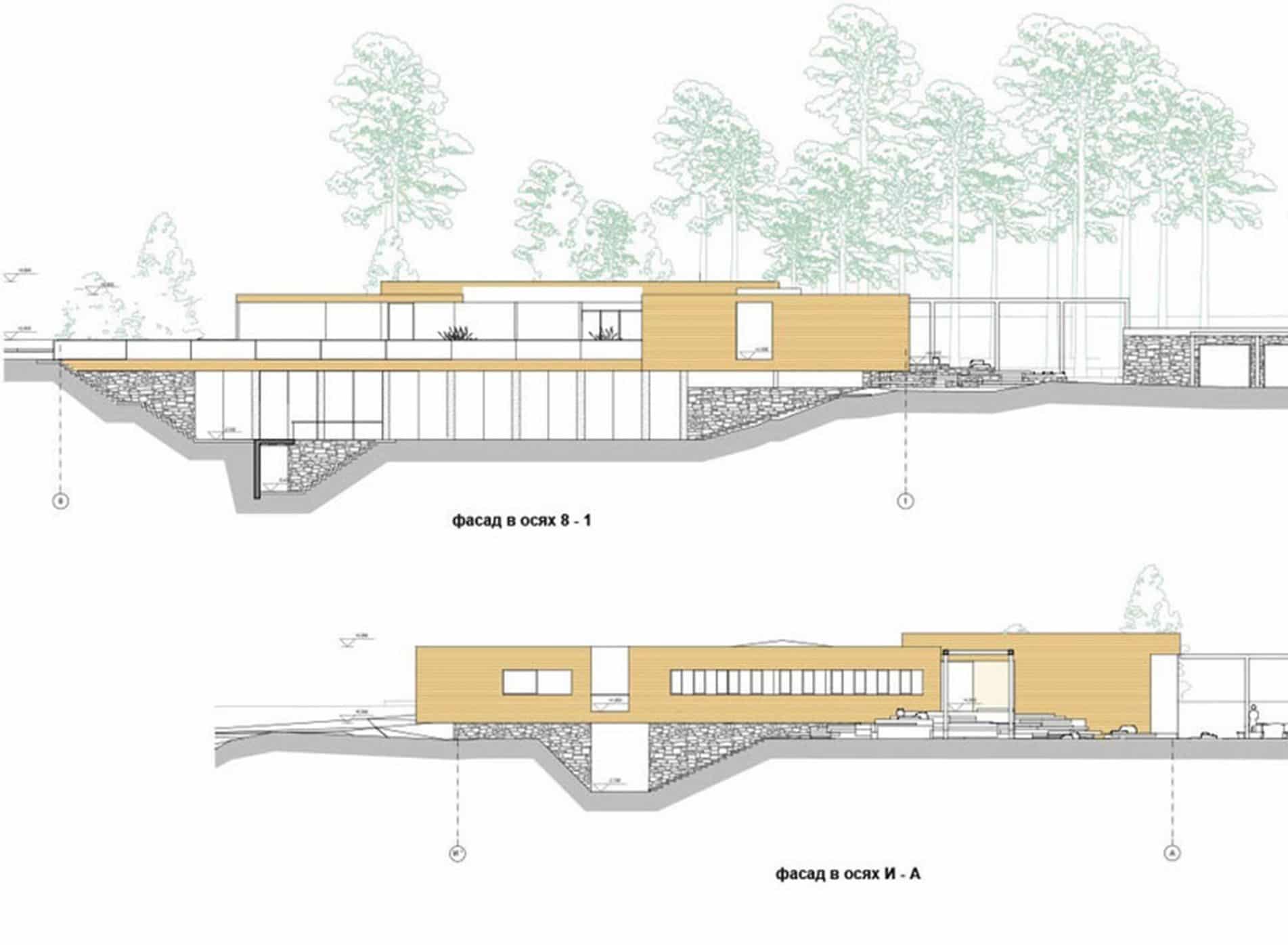 Architects plans of the Kyiv villa
