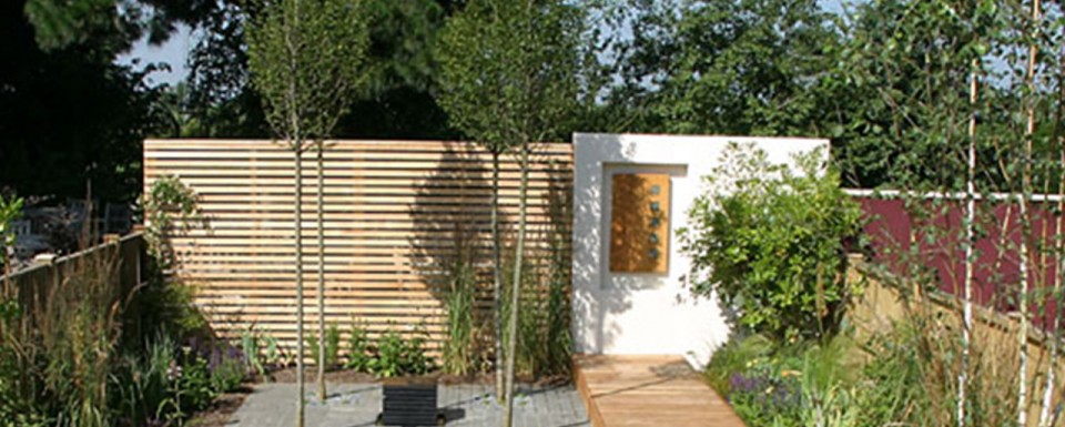 2005 Society of Garden Designers competition winner - a garden designed for a new build house