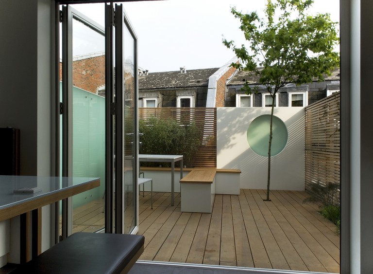 Moon Garden as an outdoor room seen during the day