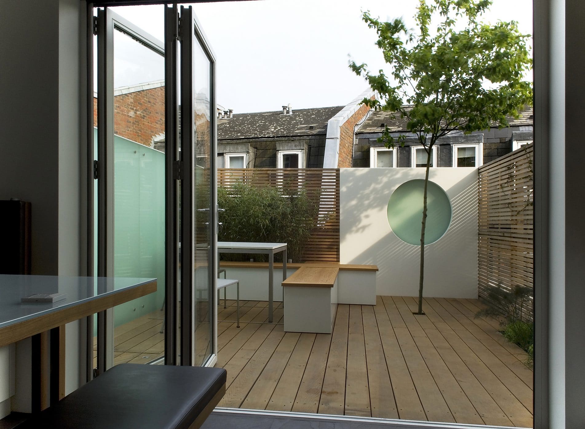 Moon Garden as an outdoor room seen during the day