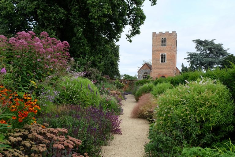 Flowering borders looking towards the East Gate