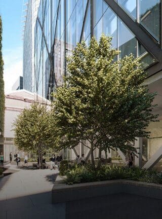 Moorfields garden design in London