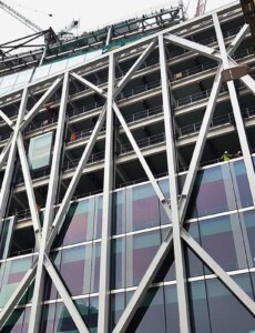 work in progress for the construction of 21 Moorfields in London Moorfields, London